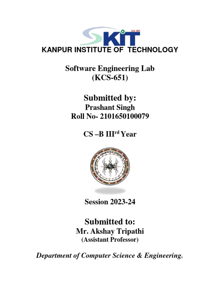 Kanpur Institute Of Technology Lab Report Pdf Art Computers