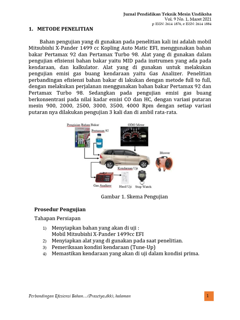 Efisiensi Bahan Bakar X-Pander VVT-I vs Dual VVT-I | PDF