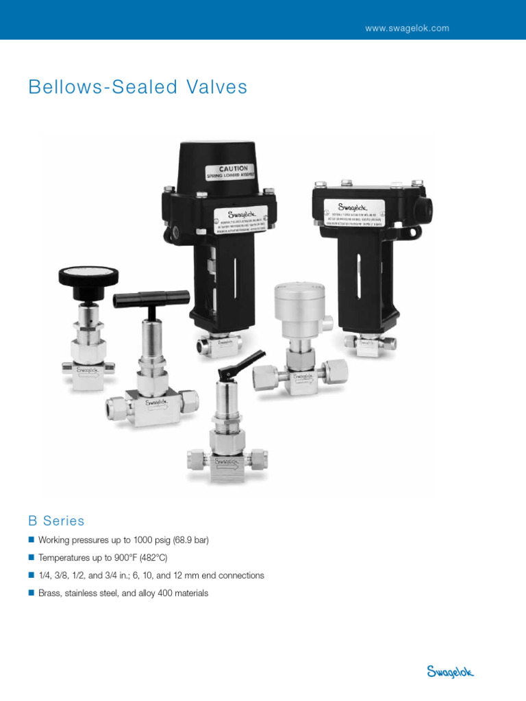 Swaglock | PDF | Valve | Pipe (Fluid Conveyance)
