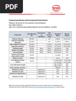 MDF Technical Data Sheet Overview | PDF | Materials Science | Building ...