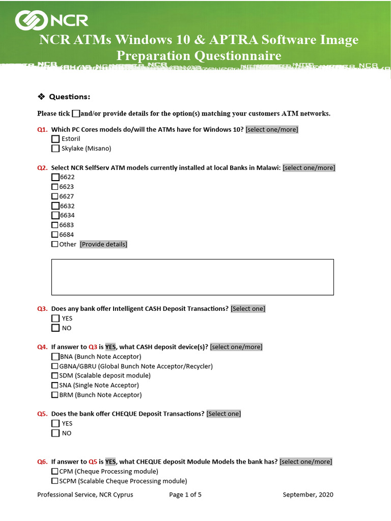 NCR ATMs Windows 10 Preparation Guide | PDF | Automated Teller Machine ...