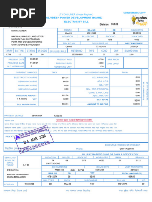 utility bill
