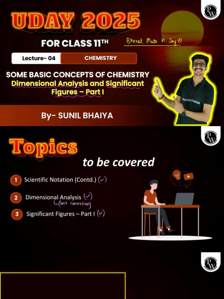 Some Basic Concepts of Chemistry 04 - Class Notes - Uday 2025 | PDF