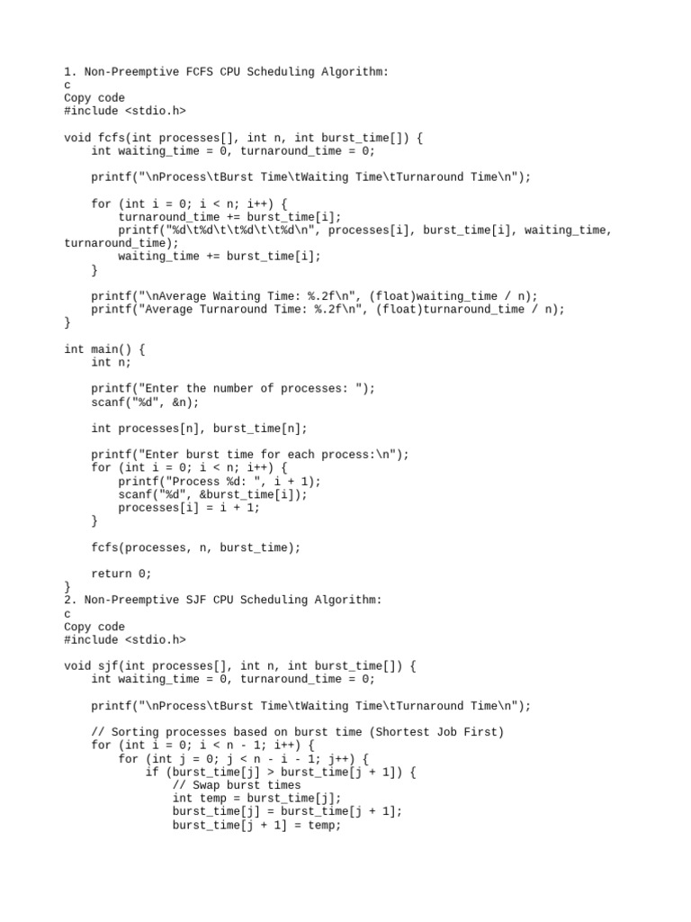 Ques 3 | PDF | Algorithms | Operating System Technology