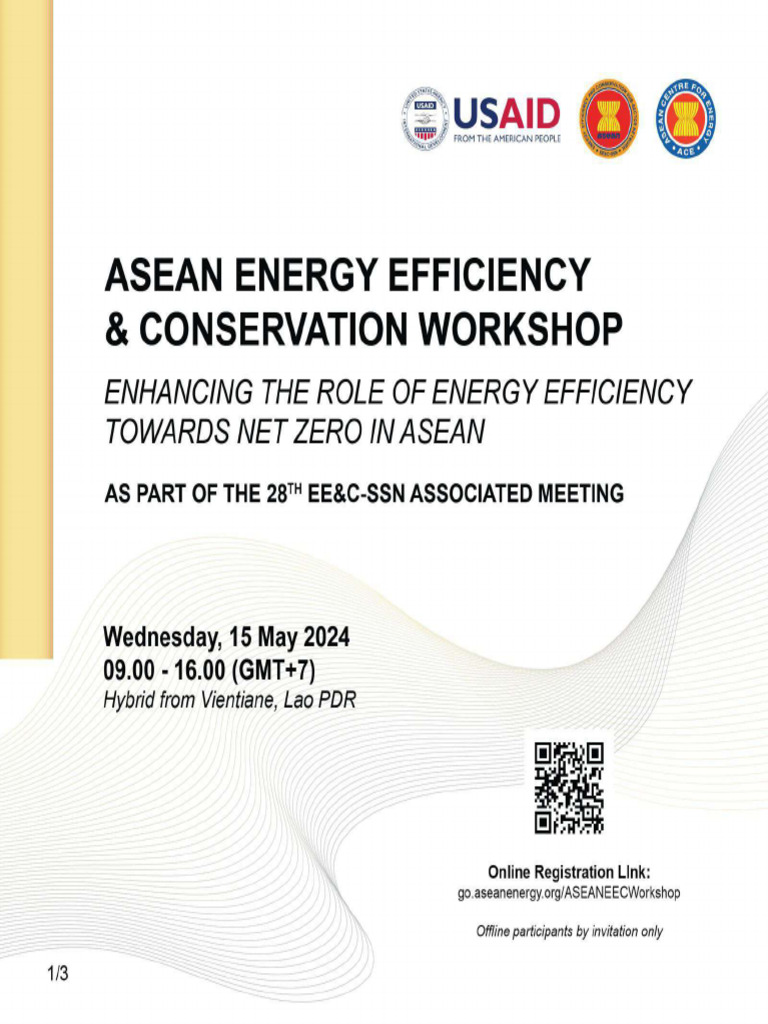 ASEAN Energy Efficiency Conservation Workshop | PDF