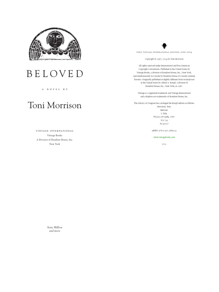 Morrison Beloved excerpts updated PDF