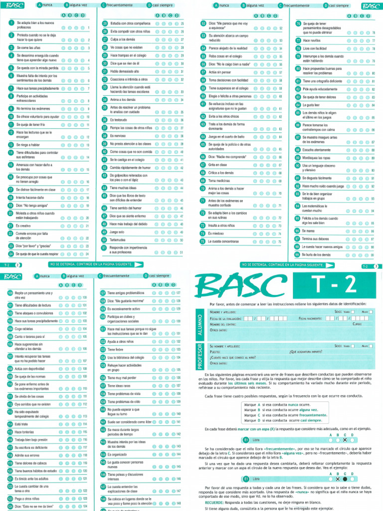 Basc HR T2 | PDF