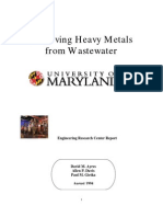 Removing Heavy Metals From Waste Water