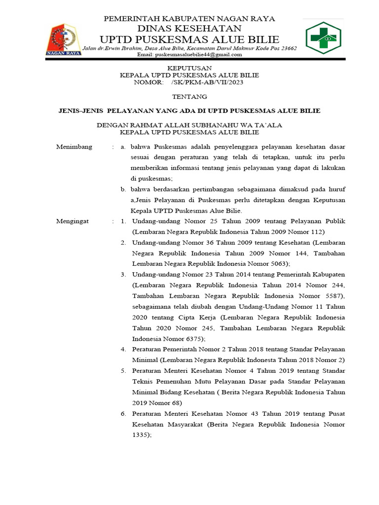 1 1 1 1 sk jenis jenis pelayanan pdf