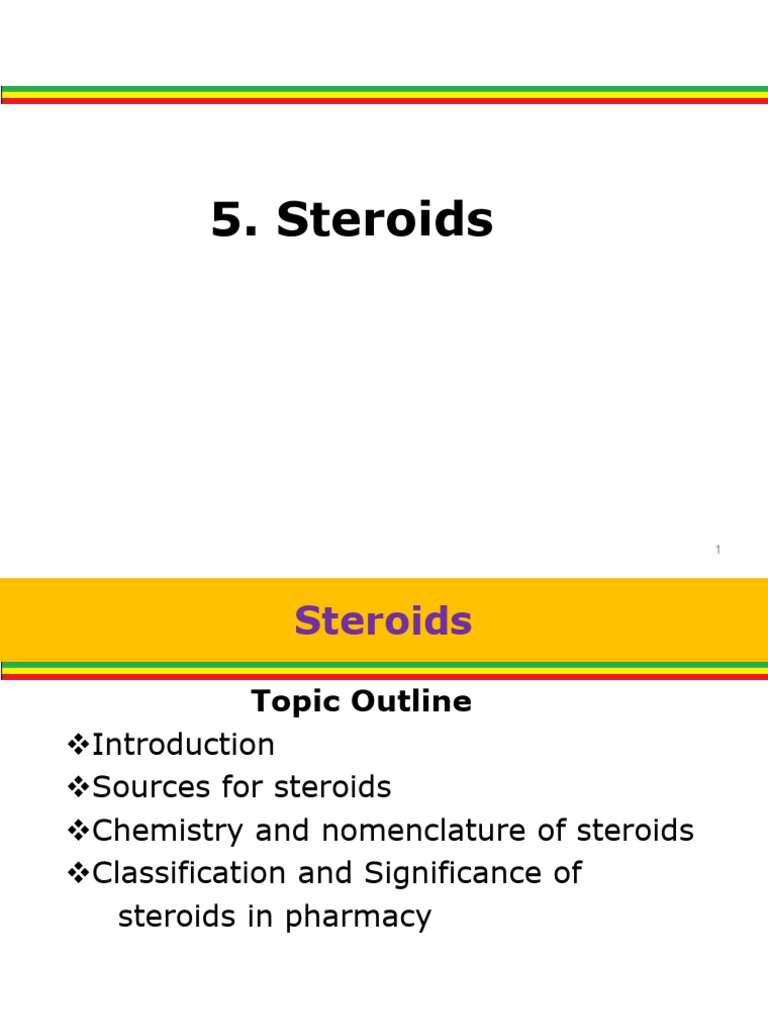 Chemistry and Structure of Steroids | PDF | Steroid | Chemistry