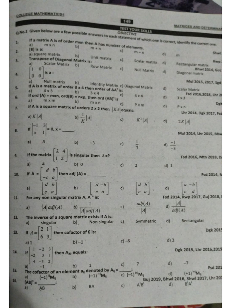 Math MCQs | PDF