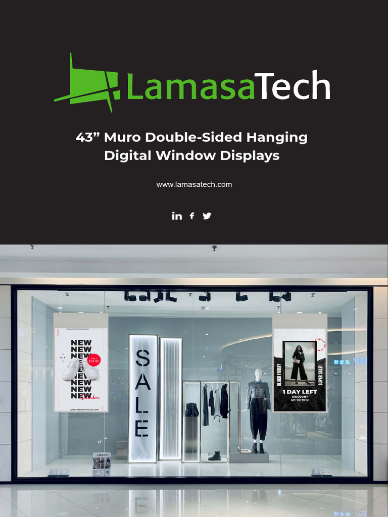 Lamasatech Muro Window Hanging Window Display Spec Sheet | PDF | Video ...
