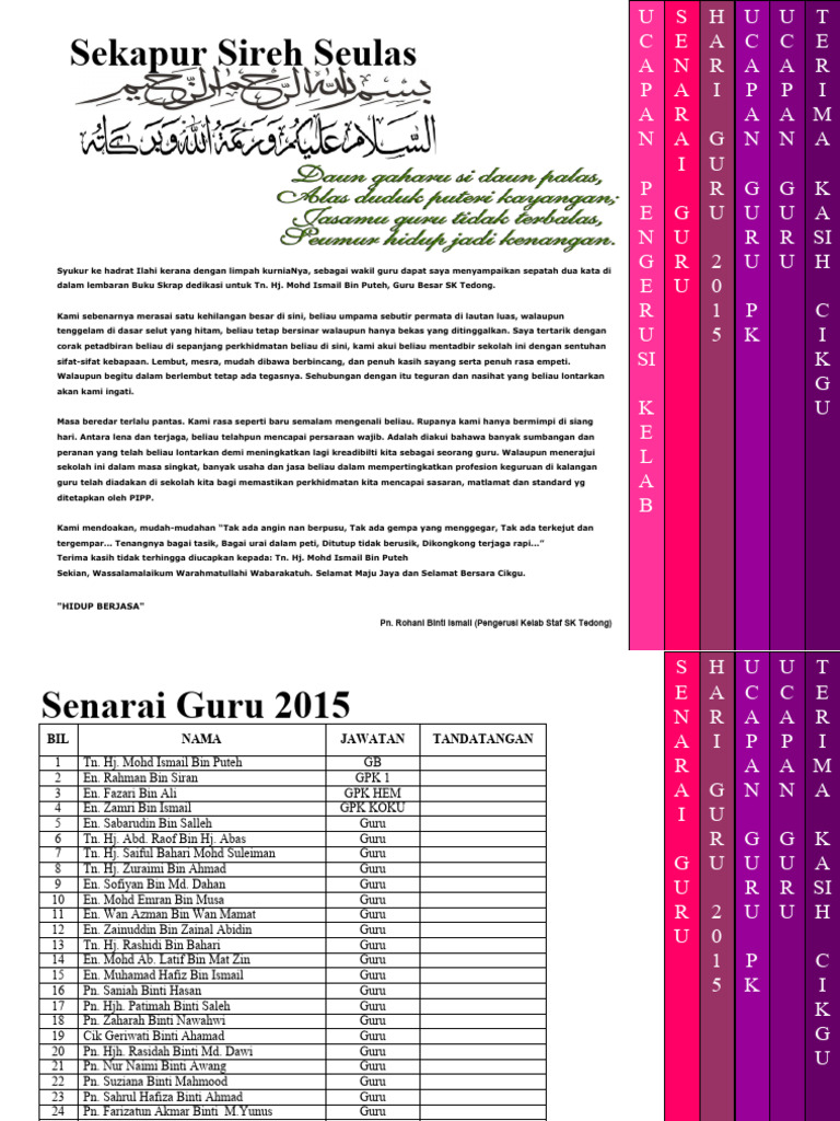Buku Skrap HARI GURU NEW | PDF