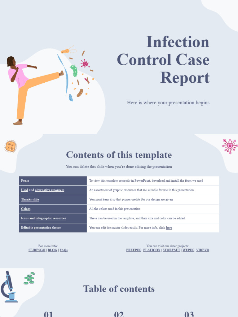 Infection Control Case Report by Slidesgo | PDF | Medical Diagnosis ...