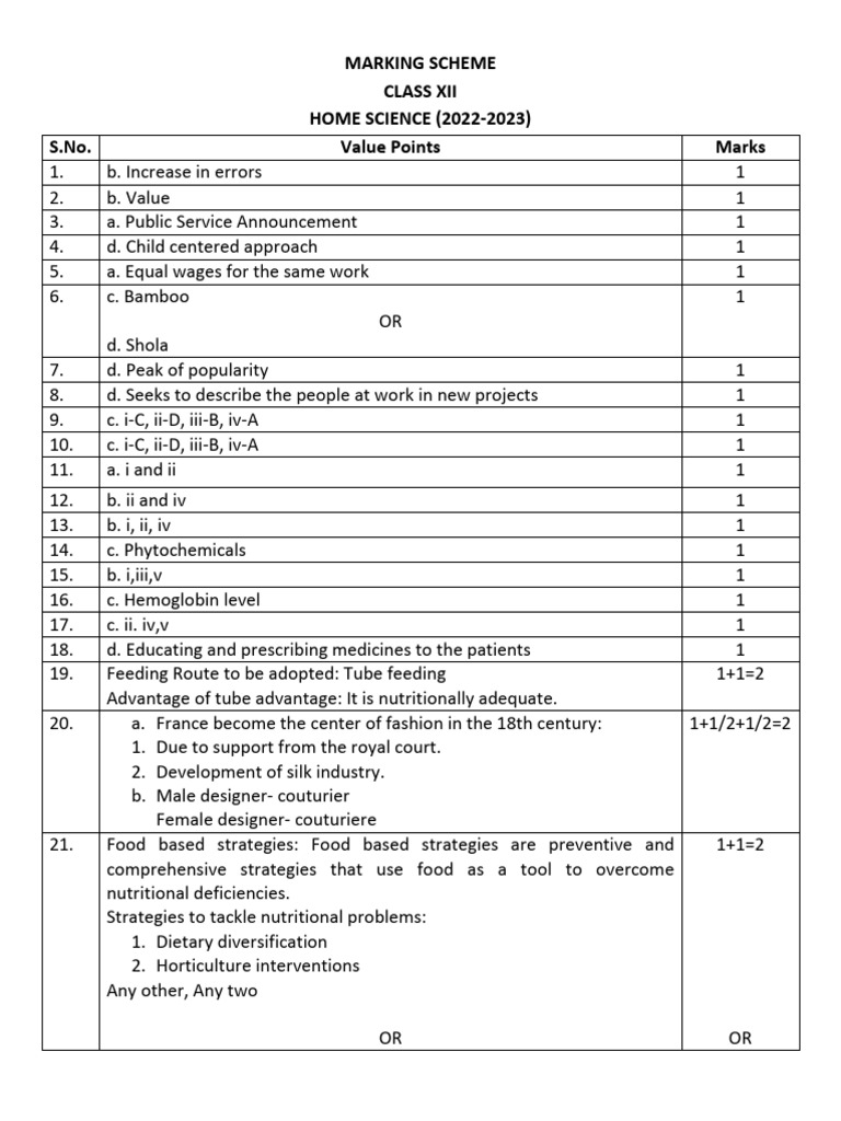 Homescience Ms Pdf Food Safety Hazard Analysis And Critical