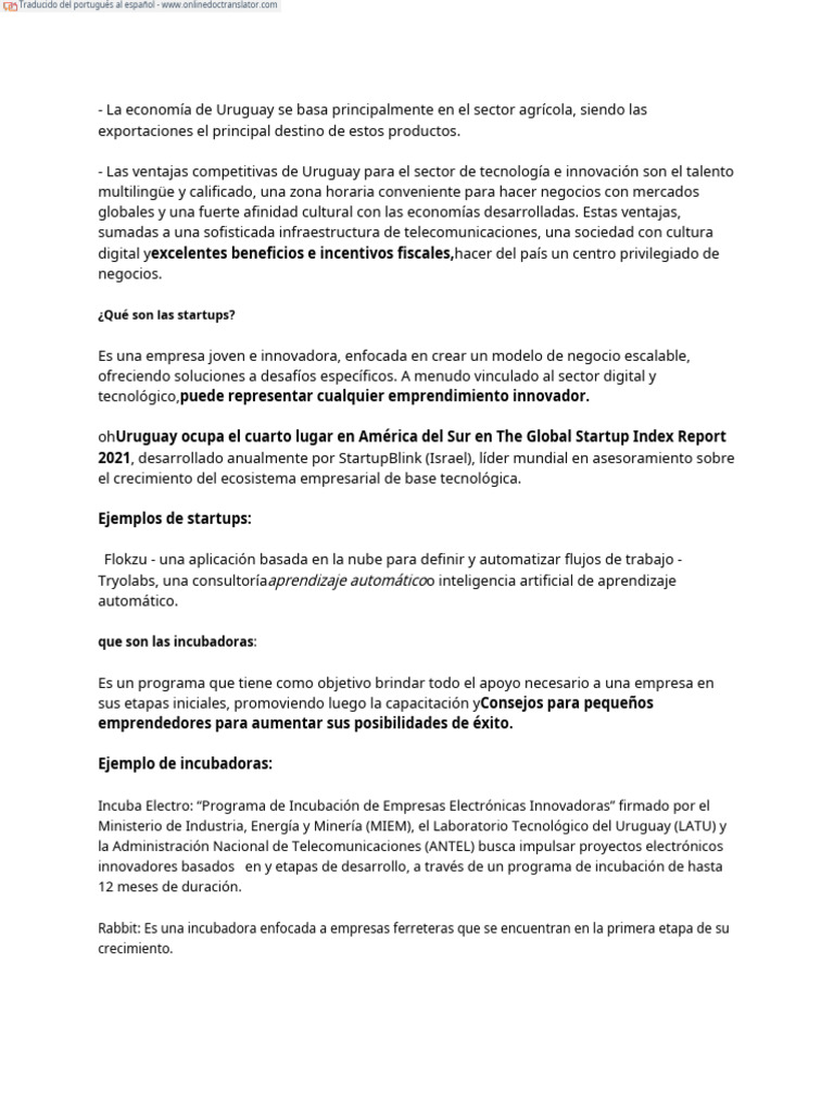 Startups e programas sociais uruguai pt es pdf empresa de