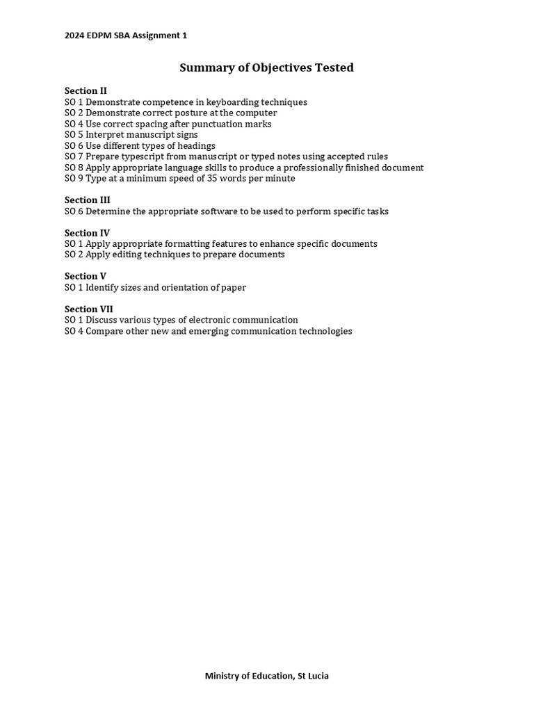 2024 EDPM SBA Assignment Overview | PDF