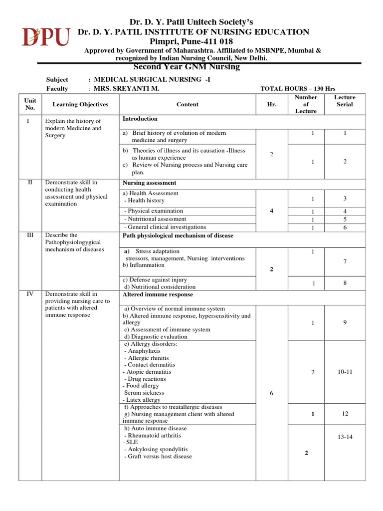 1-Medical-Surgical-Nursing-I | PDF | Respiratory Diseases | Endocrine ...