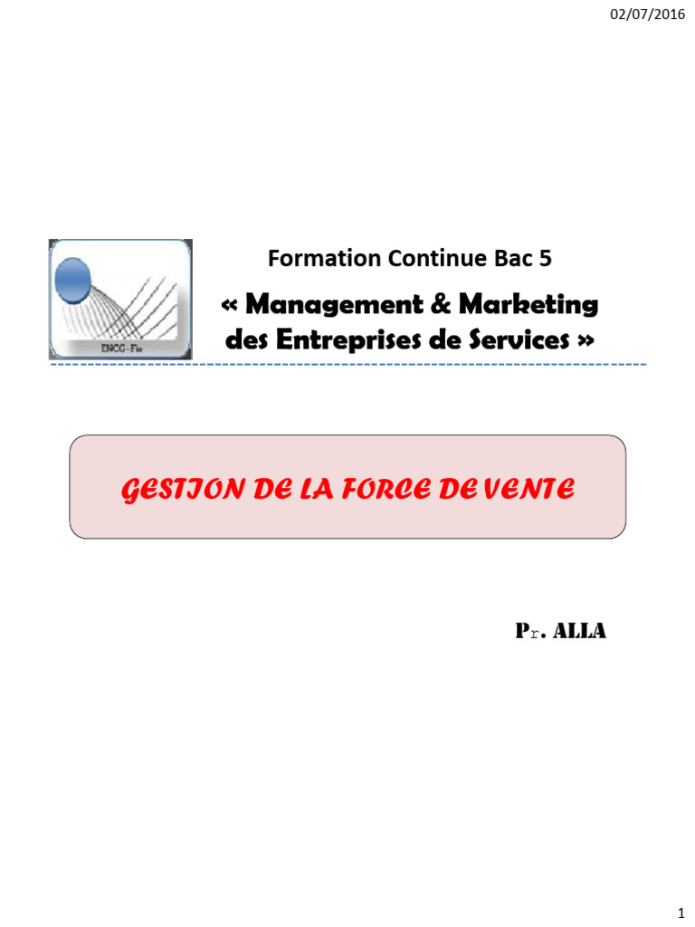 Gestion efficace de la force de vente | PDF | Sodles | Business
