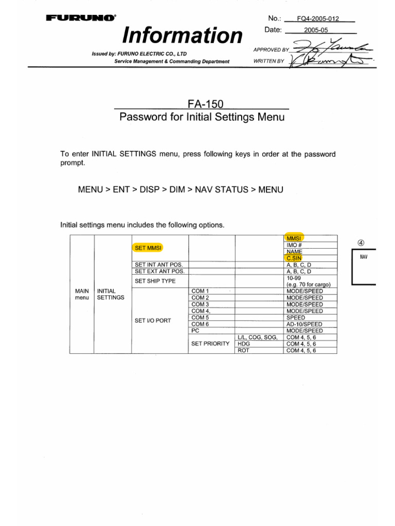 Ais fa 150 password pdf