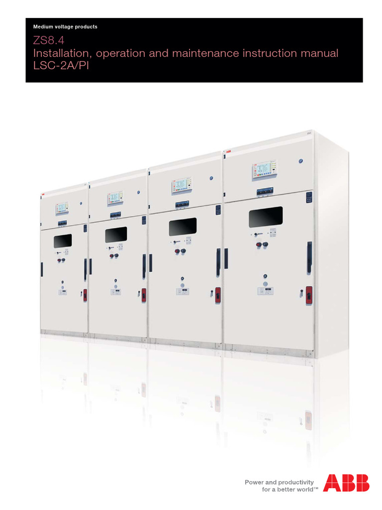 ZS8.4 Switchgear Installation Manual | PDF | Switch | Fuse (Electrical)