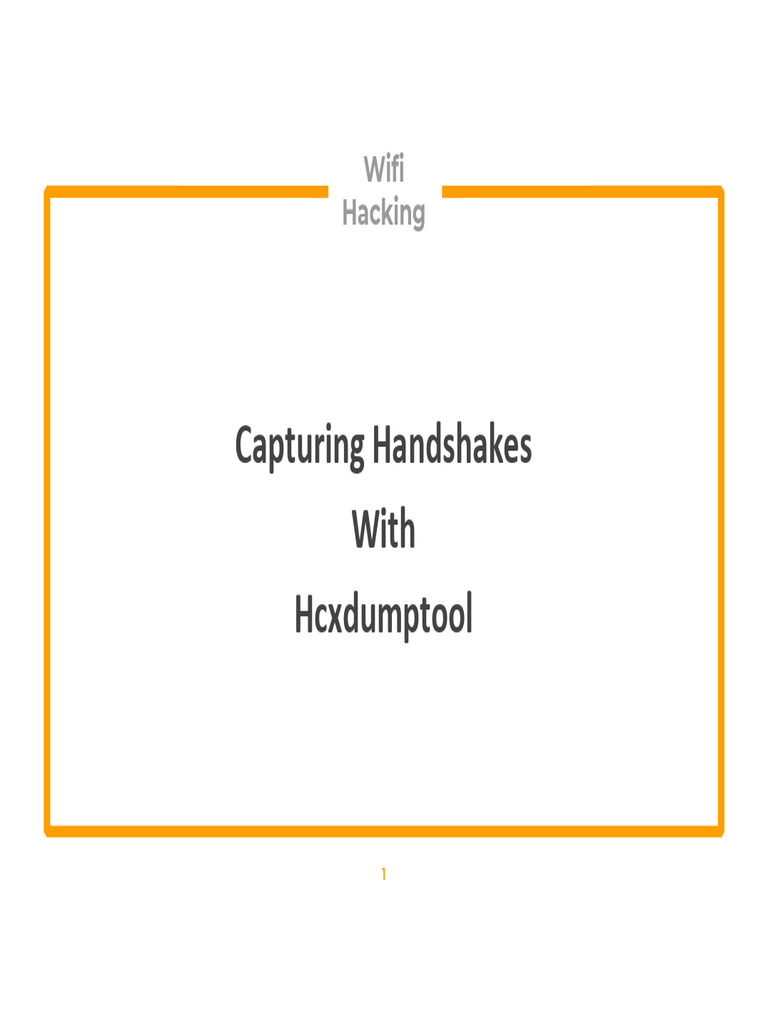 3.1 Capturing Handshakes with Hcxdumptool | PDF | Sudo | Computer ...
