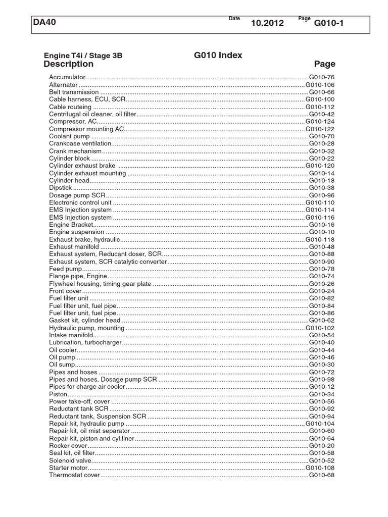 G010 - Engine Tier4i-Stage 3B | PDF | Internal Combustion Engine ...