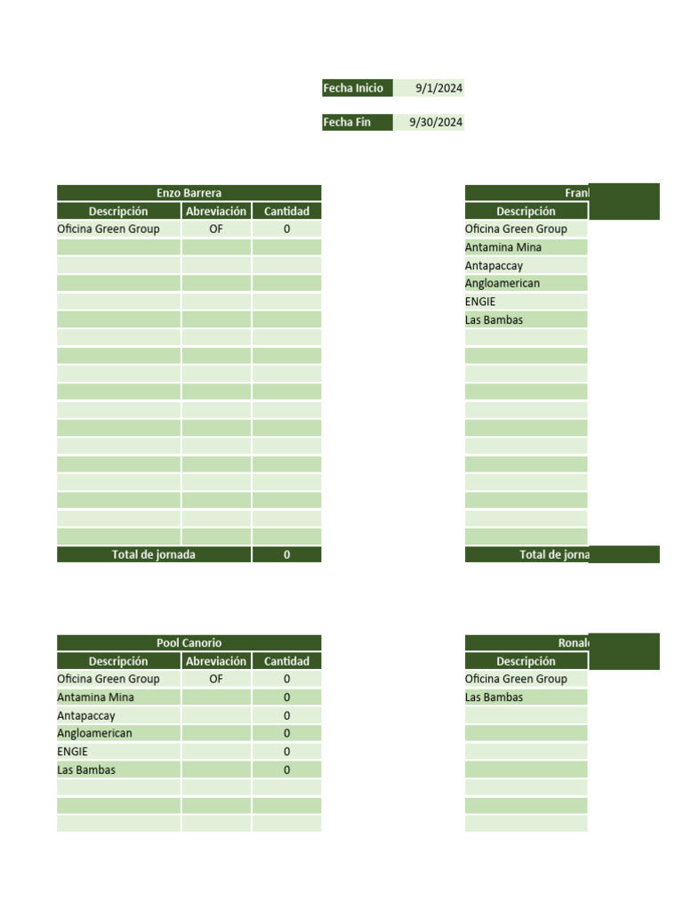 Roster General | PDF