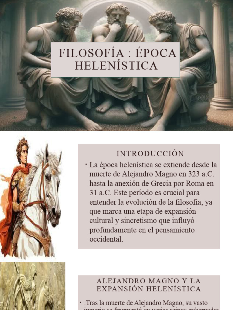 filosofía | PDF | Periodo helenístico