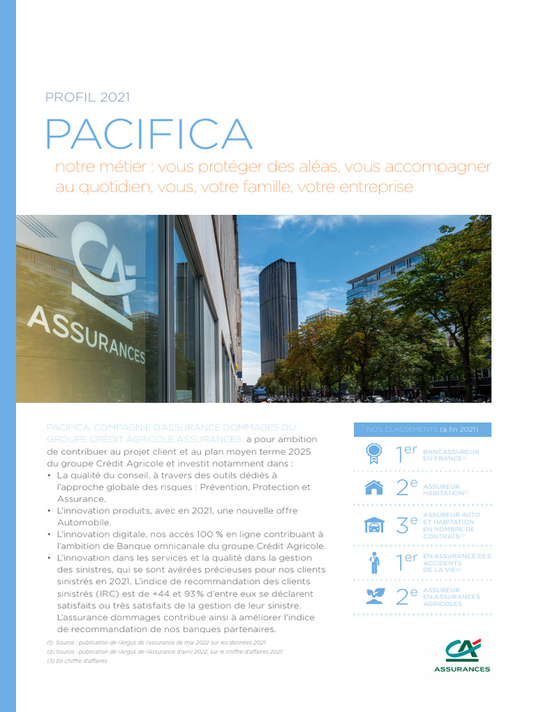 Pacifica : Assurance et Innovation 2025 | PDF | Assurance | Services ...
