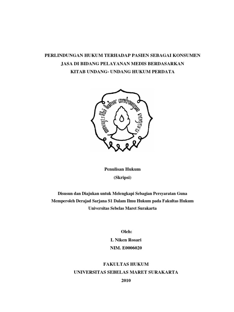 Contoh Skripsi Hukum