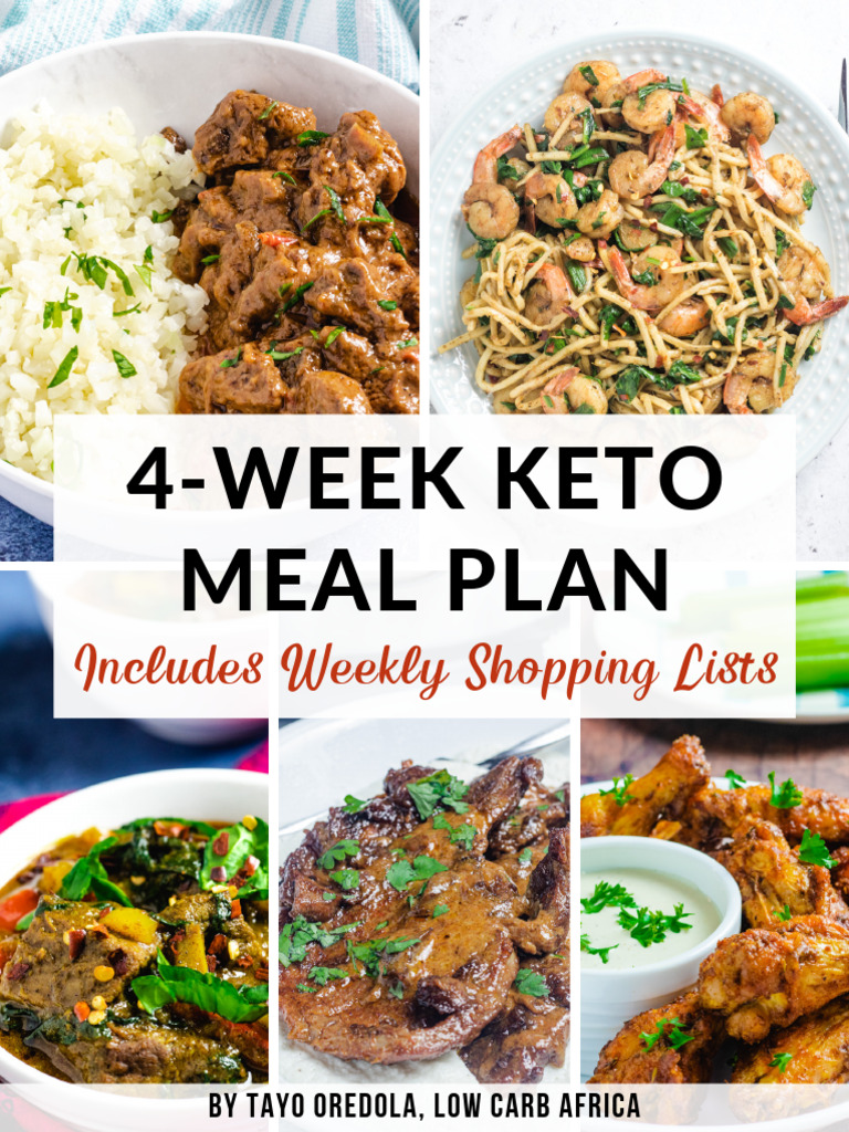 4-Week Keto Meal Plan | PDF | Dieting | Ketogenic Diet