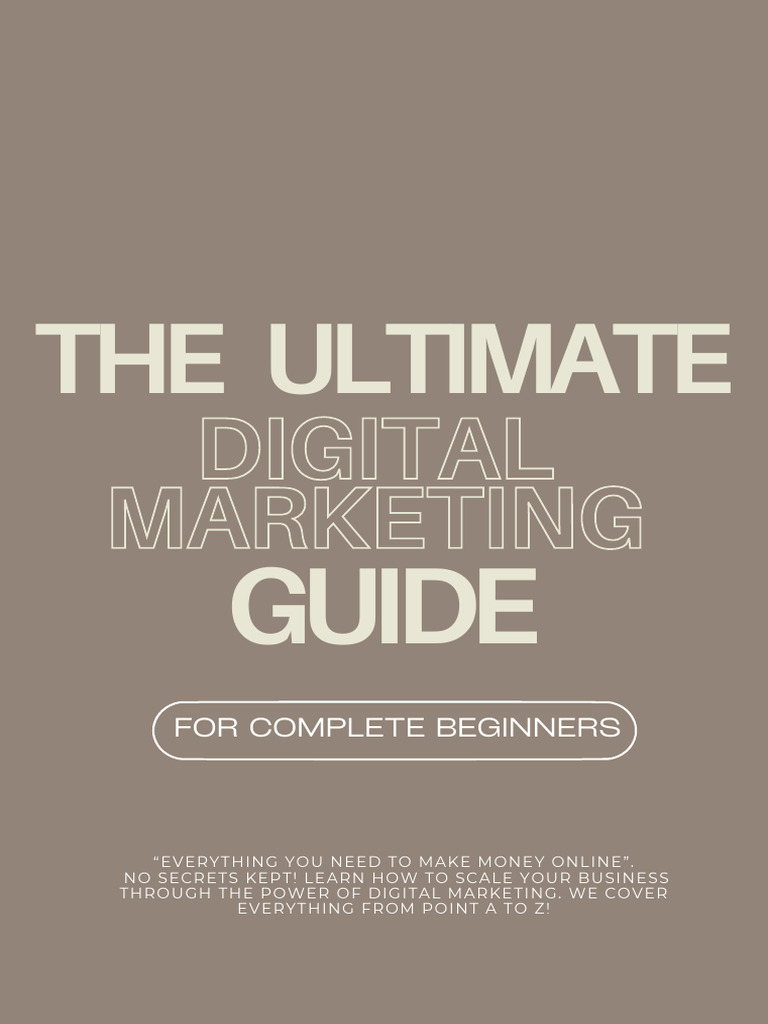 Digital Marketing Guide Free Pdf Brand Social Media
