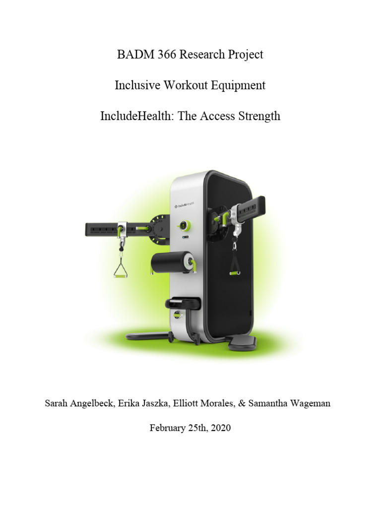 Accessible Workout Equipment Revolution | PDF | Wheelchair | Strength ...