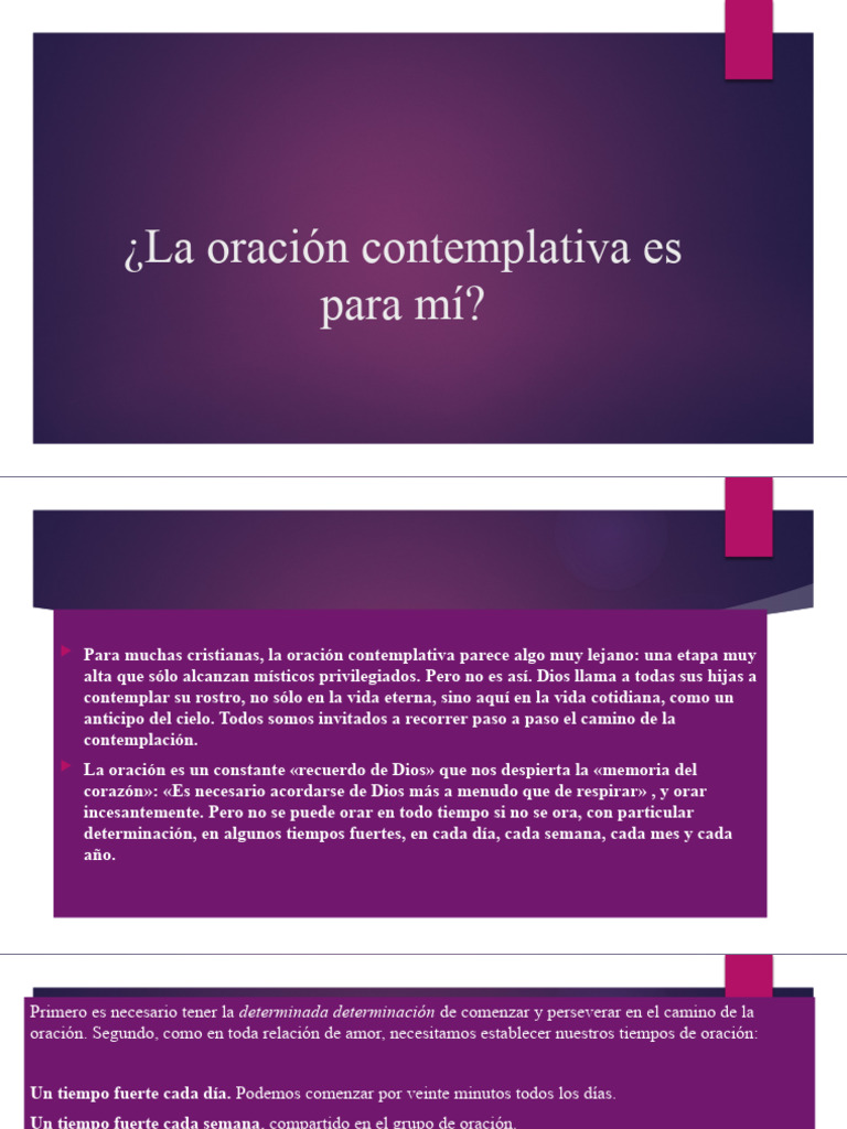 La Oracion Contemplativa | PDF | Oración | Amor