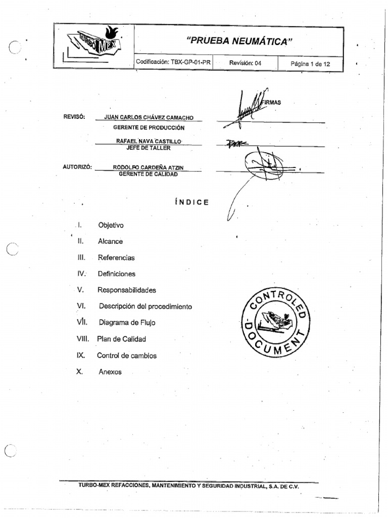 20 7 procedimiento de prueba neumatica pn pdf