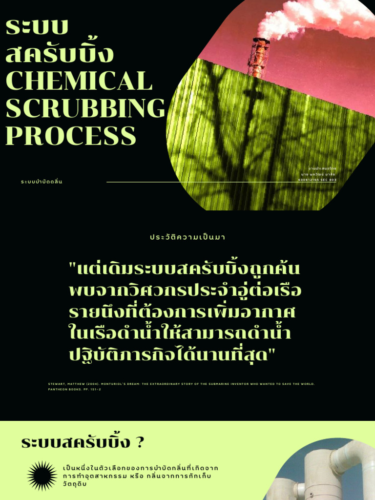 ระบบ สครับบิ้ง chamical scrubing process | PDF