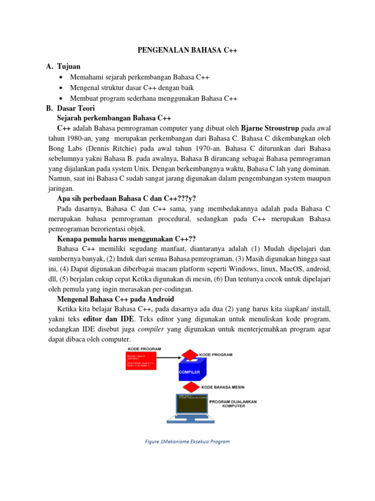 Pengenalan Dasar Bahasa C++ untuk Pemula | PDF | Komputer