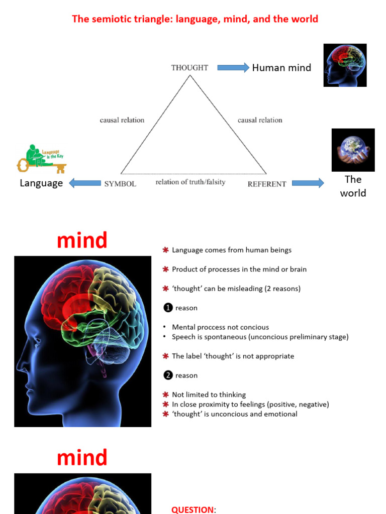 The Semiotic Triangle | PDF | Semiotics | Mind