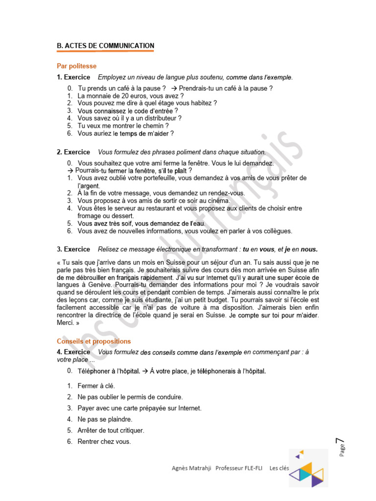 ALI Exo 1 | PDF | Arts du langage et discipline