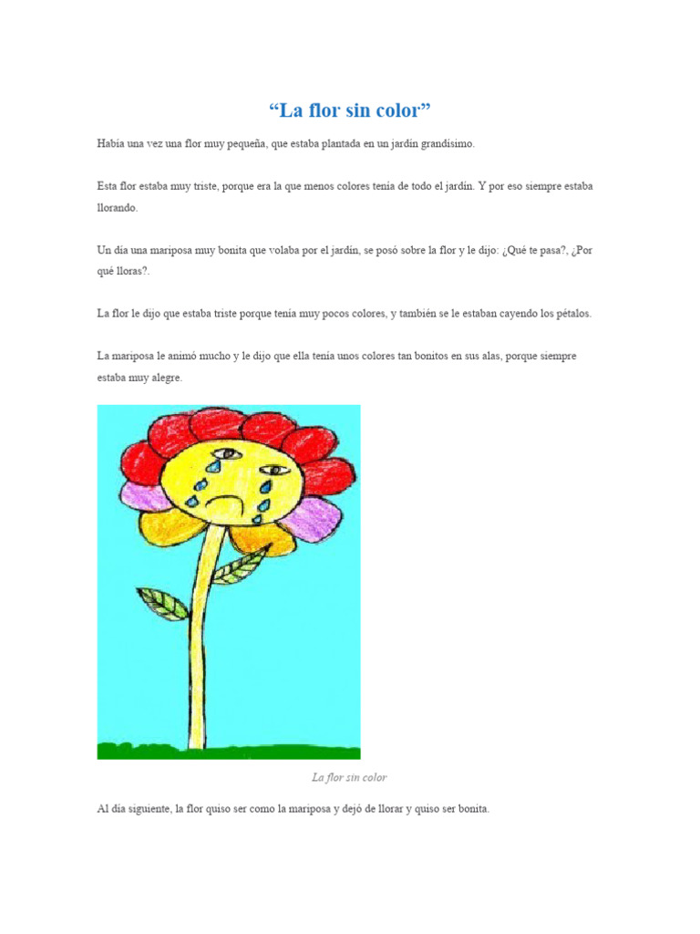 La flor sin color pdf