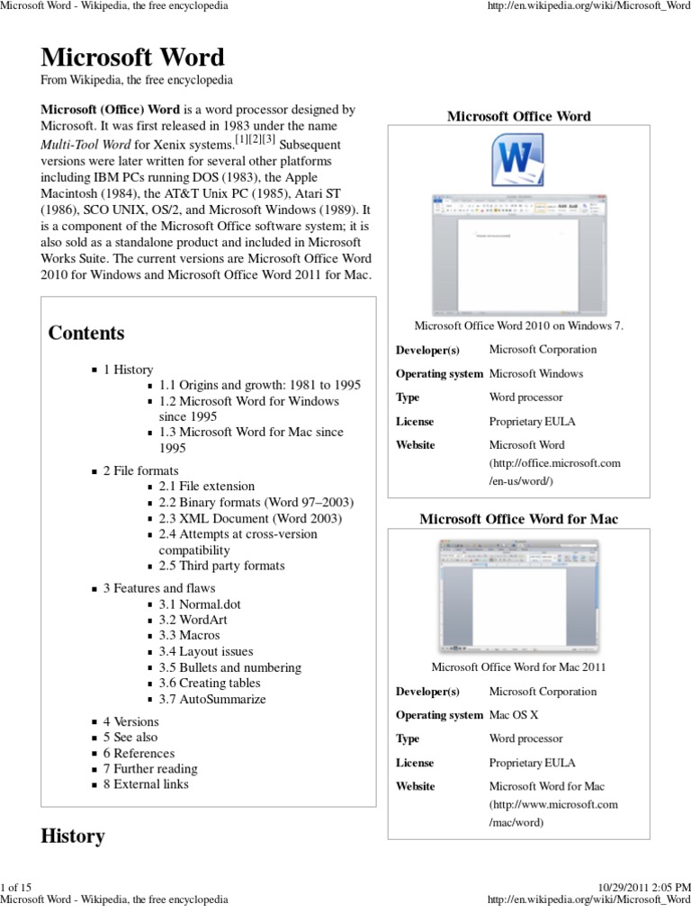 Wikipedia, The Free Encyclopedia | PDF | Microsoft Word | Macintosh