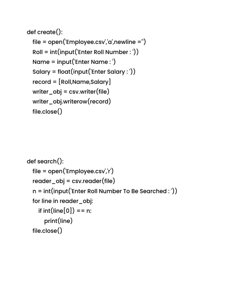 Employee CSV Management Script | PDF | Teaching Methods & Materials ...