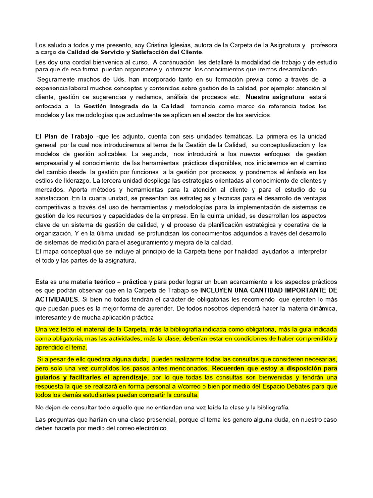 Gestión de Calidad en Servicios | PDF | Gestión de la calidad