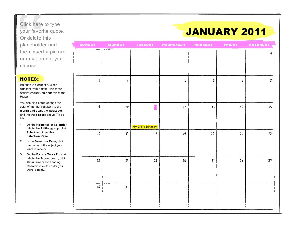 Calendar Templates | PDF