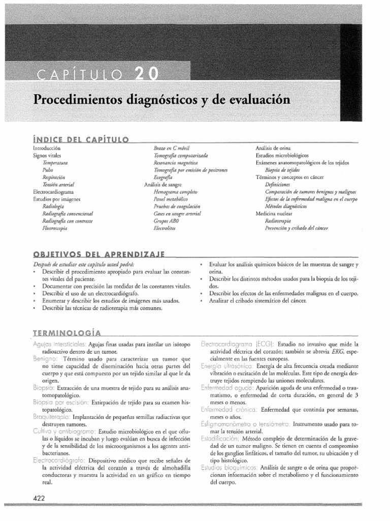 Fuller Cap 20 Procedimientos Diagnosticos y Evaluacíon | PDF