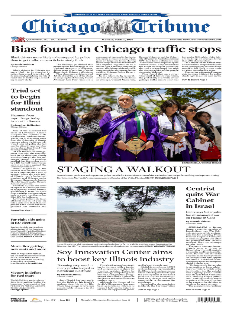 Chicago Tribune - 10 June 2024 | PDF | Traffic Stop | Soybean