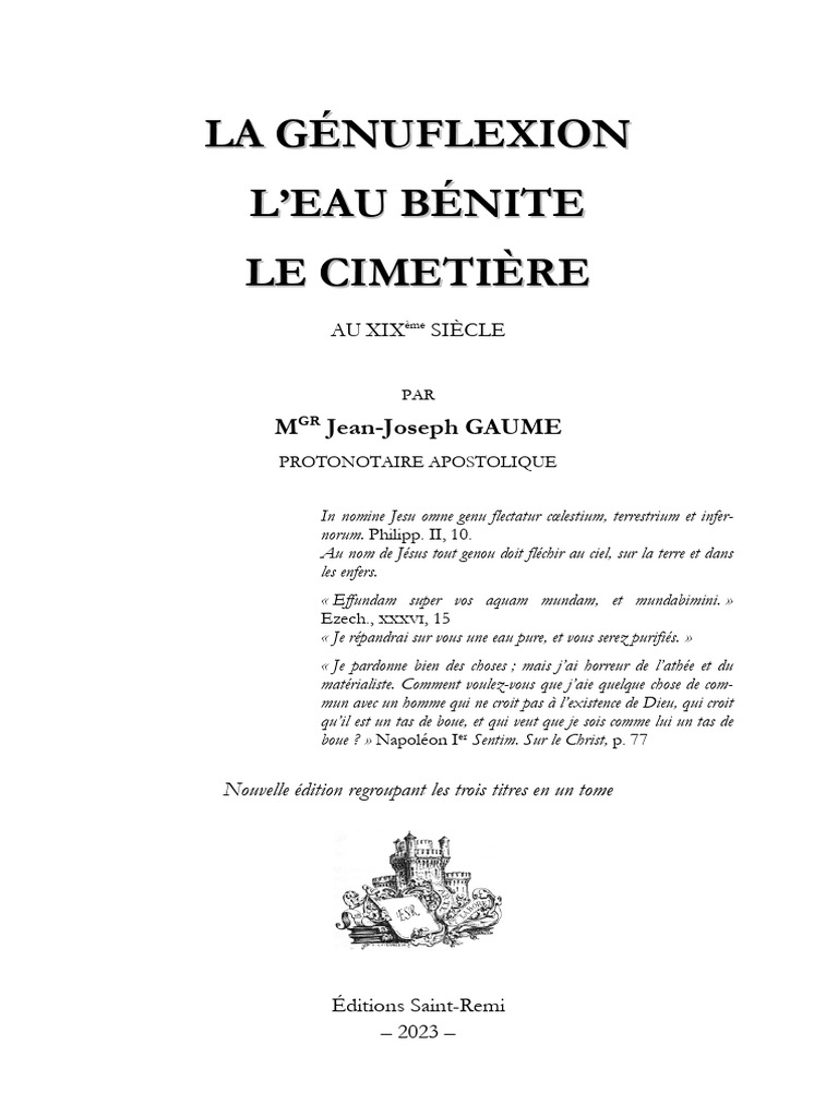La Génuflexion : Signification et Importance | PDF | Dieu | Église ...