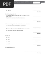 Year 7 Maths Baseline Assessment 2024 | PDF | Arithmetic | Mathematics