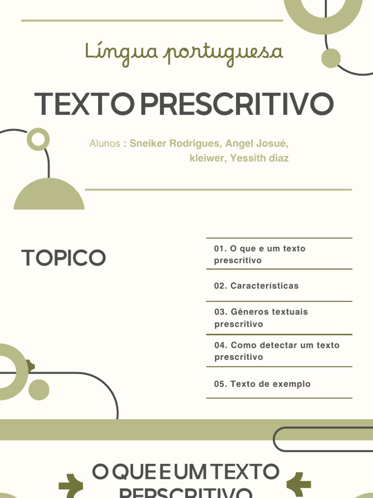 Características do Texto Prescritivo | PDF | Linguística